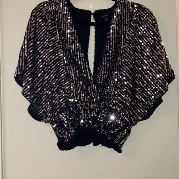 RW & CO Woman’s Dalmon sleeves   “Disco Top” - Picture 3 of 7